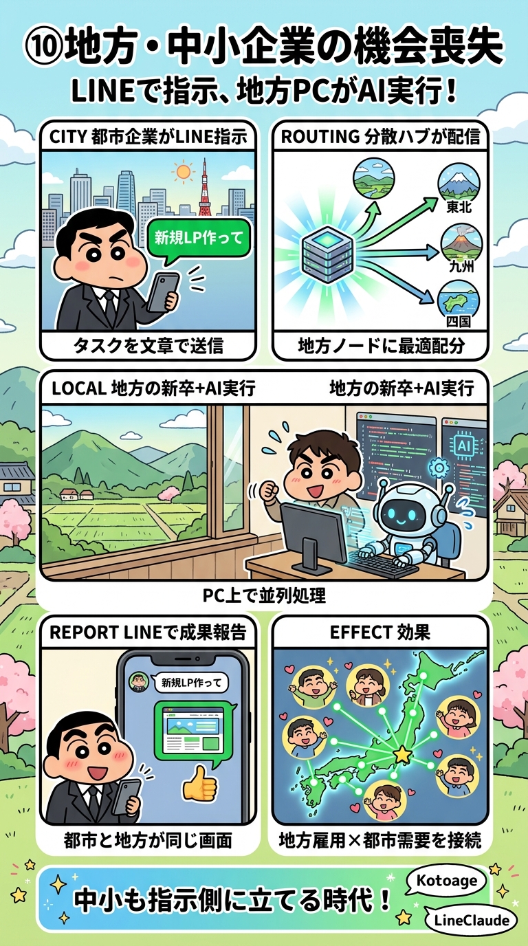 LineClaude型 分散採用フロー